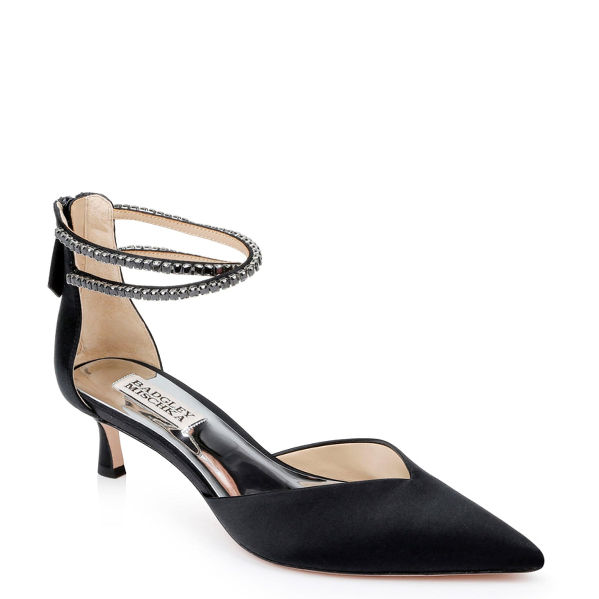 Dual-Strap Kitten Heels