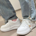 Leather Lace-Up Sneakers
