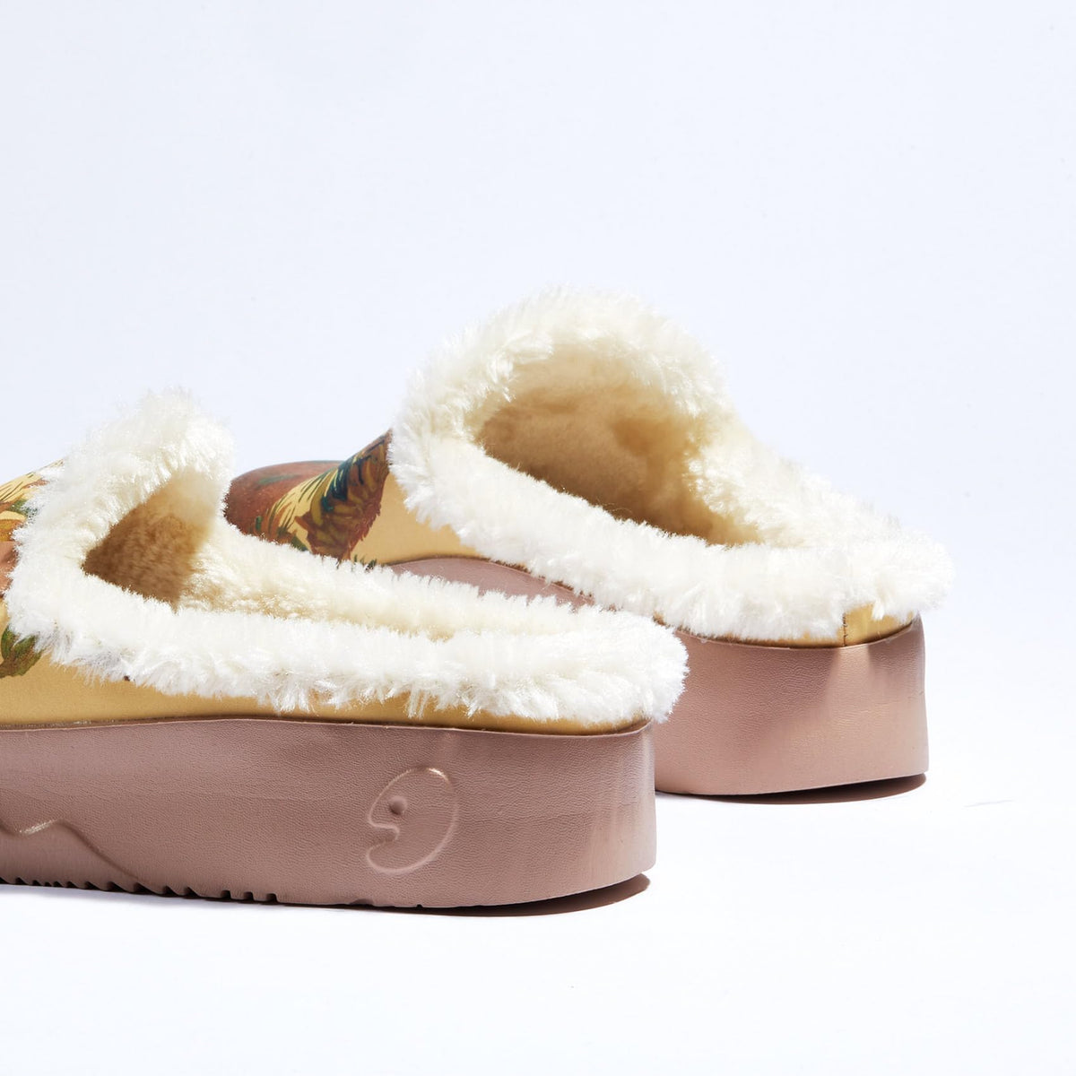 Art Print Mule Loafers