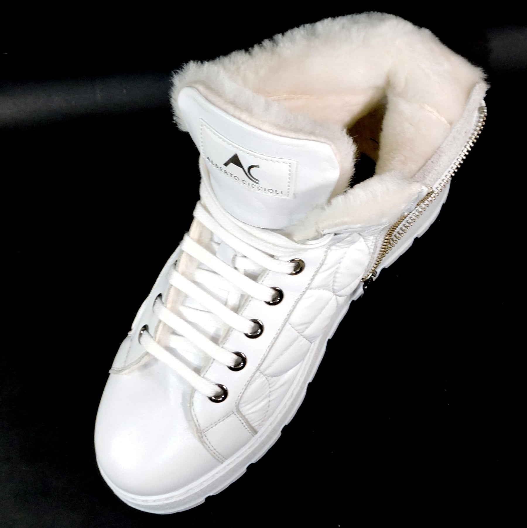 Quilted Fur Lined Ankle Boots