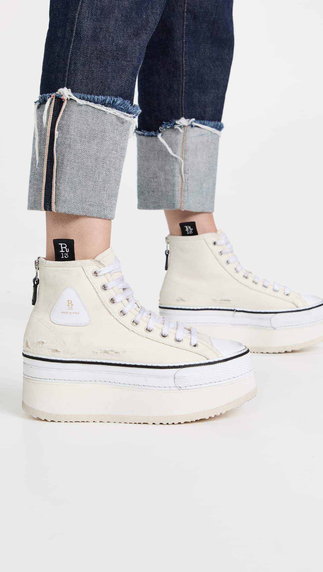 R13 Women's Platform High Top Sneakers