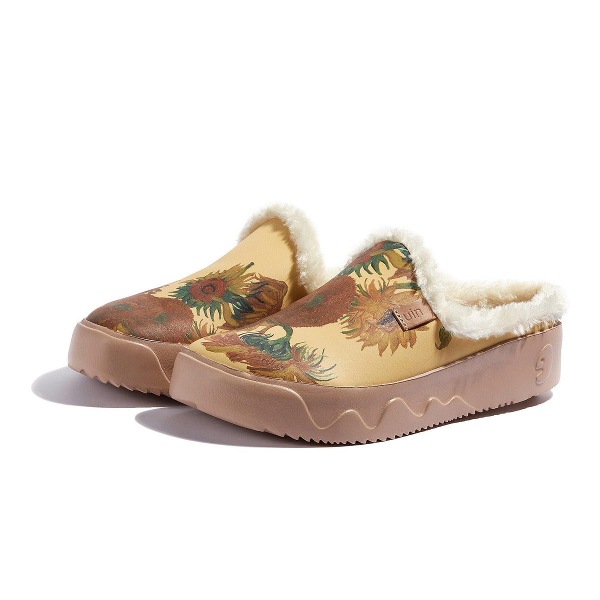 Art Print Mule Loafers