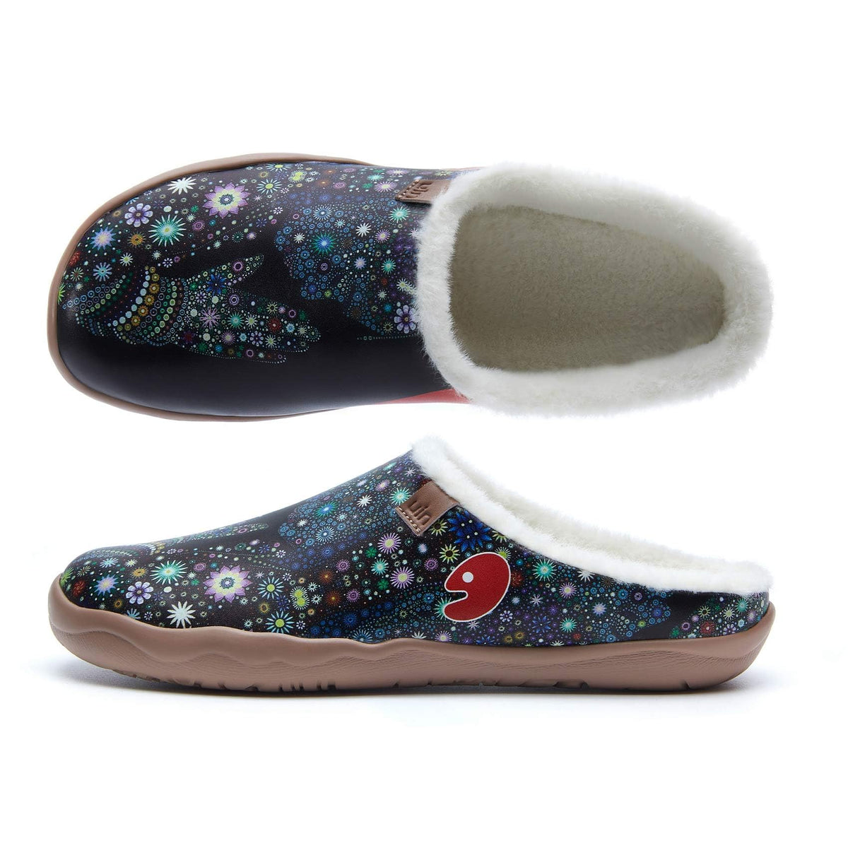 Art Print Mule Loafers