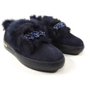 Suede Fur Lined Loafers
