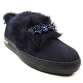 Suede Fur Lined Loafers