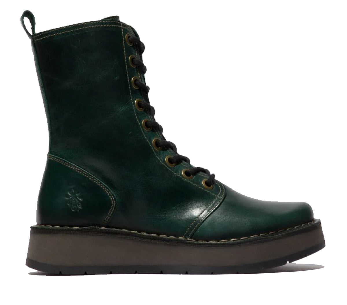 Leather Lace-Up Ankle Boots