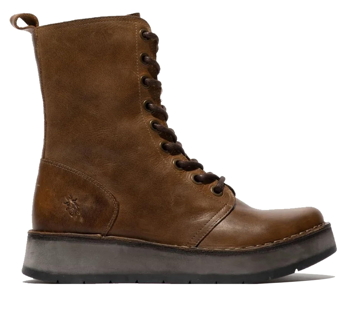 Leather Lace-Up Ankle Boots