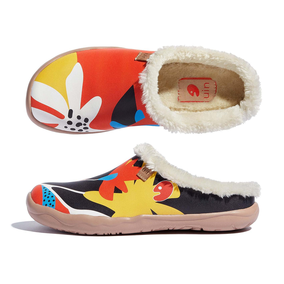Art Print Mule Loafers