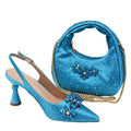 Rhinestone Heels & Bag Set