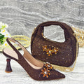 Rhinestone Heels & Bag Set