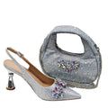 Rhinestone Heels & Bag Set