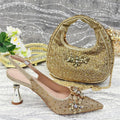 Rhinestone Heels & Bag Set