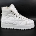 Quilted Fur Lined Ankle Boots