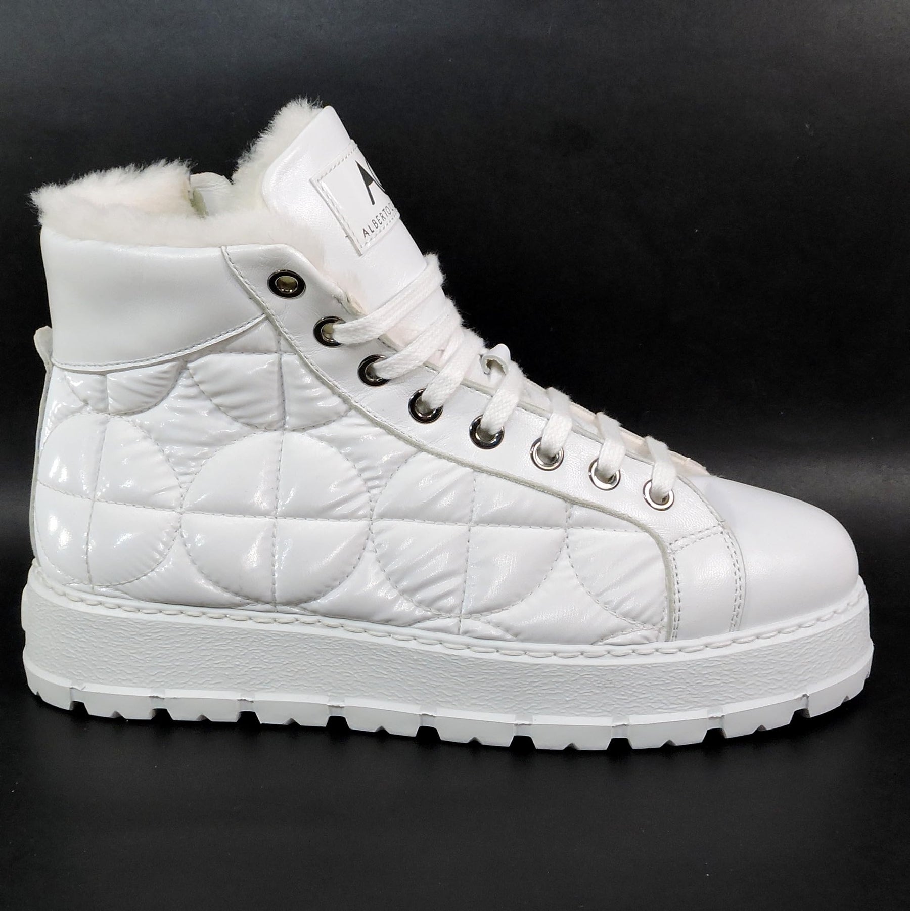 Quilted Fur Lined Ankle Boots
