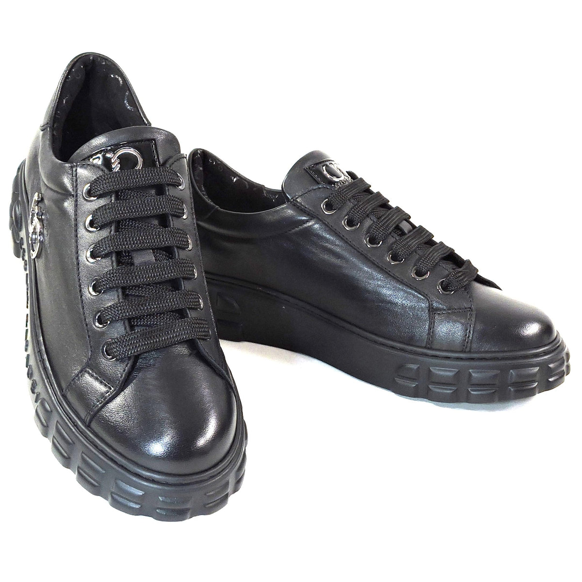 Leather Platform Sneakers