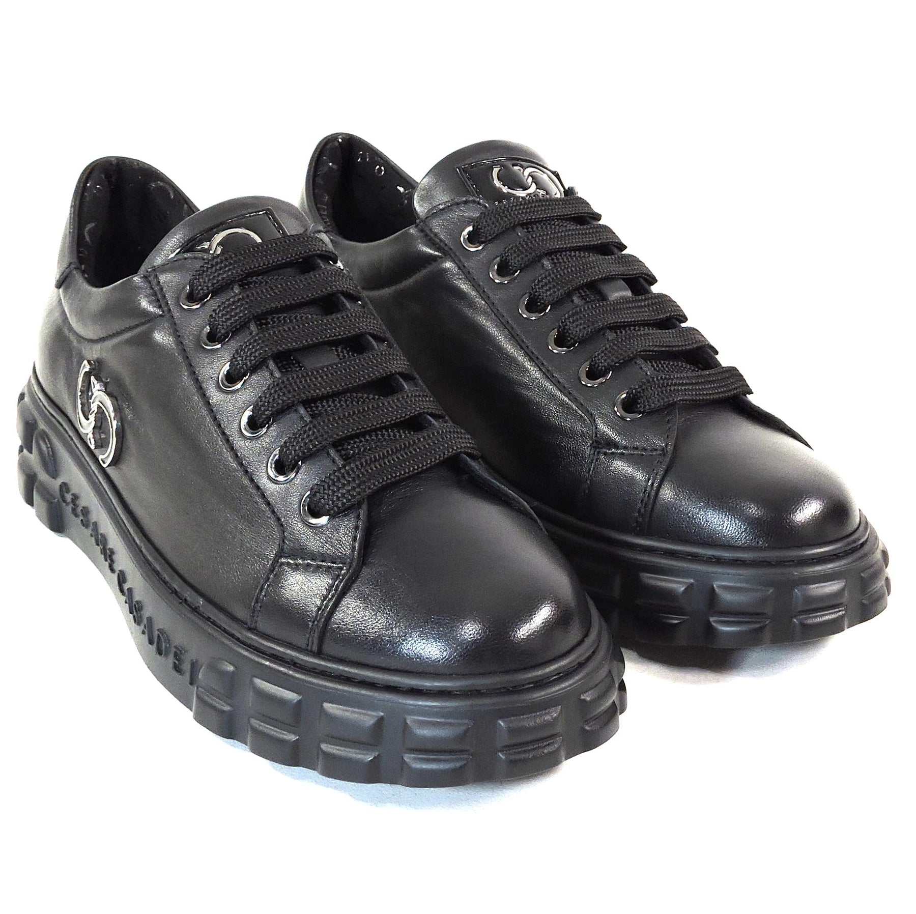 Leather Platform Sneakers