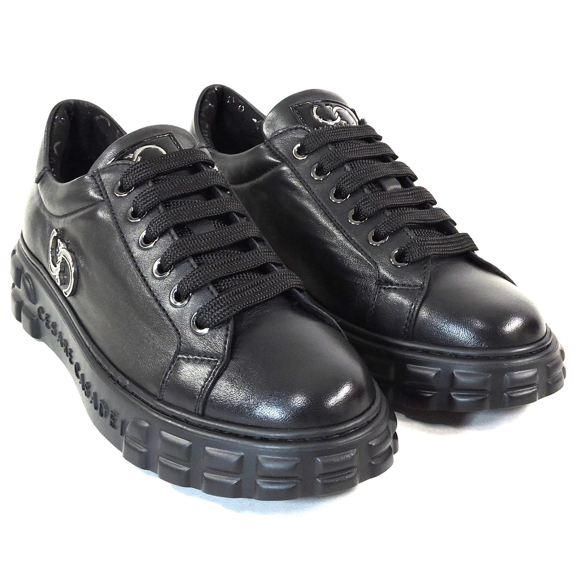Leather Platform Sneakers